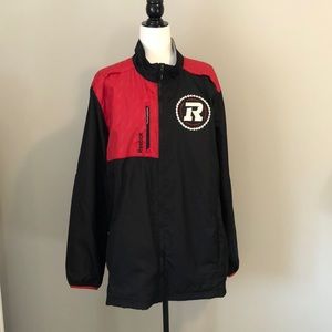 Ottawa RedBlacks CFL Reebok Mens XL Windbreaker/Jacket Bonus🆕Beer Koozie